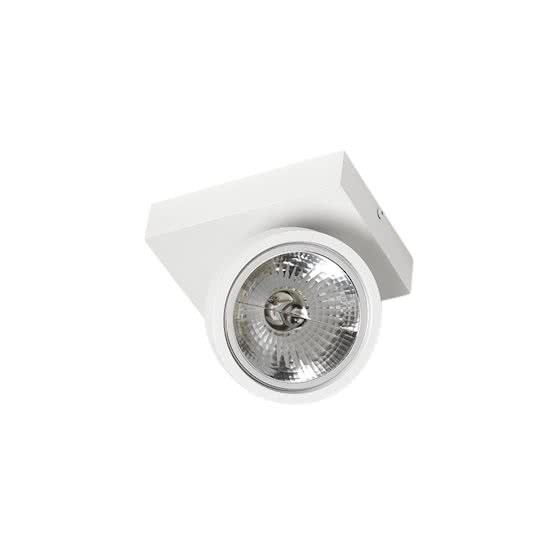 QAZQA Spot Ga Plafond spot 1 lichts L 155 mm wit