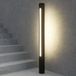 Lucande Tomas Lampe d'extérieur LED 75cm Gris foncé/Blanc Aluminium IP54