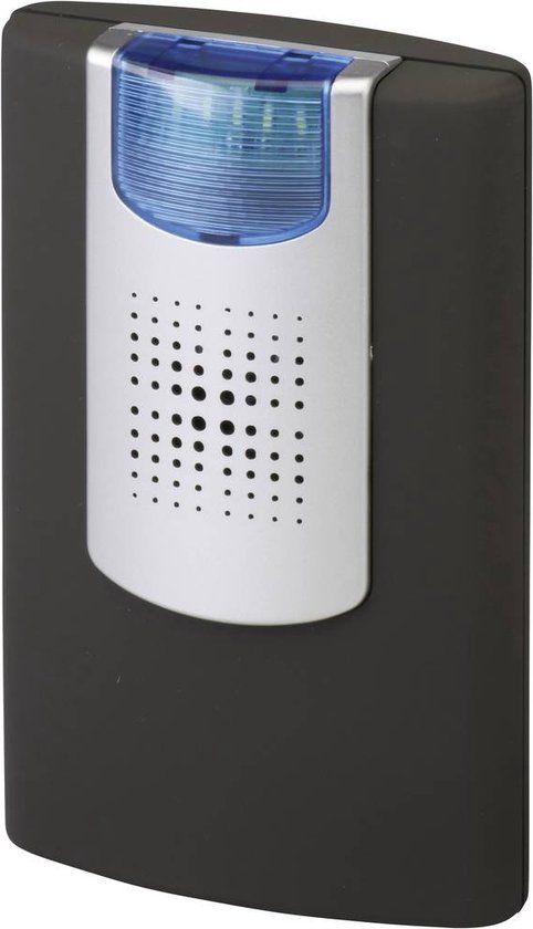 Heidemann 70873 HX Flashlight Draadloze deurbel Ontvanger - Zwart/Zilver