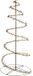 Anna's Collection LED kerstboom spiraal - zwart - 120 cm - metaal - 480 LED - warm wit
