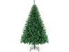 Goplus Sapin de Noël artificiel 180cm, pied croisé en fer 1000 branches en PVC, arbre de Noël système d'ouverture de parapluie, idéal pour suspendre guirlande de lumières et étoile, vert
