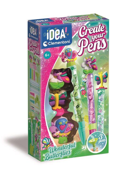 Clementoni Idea - Markeerstiften - Highlighter Lab - Fantastische Vlinders - vanaf 6 jaar