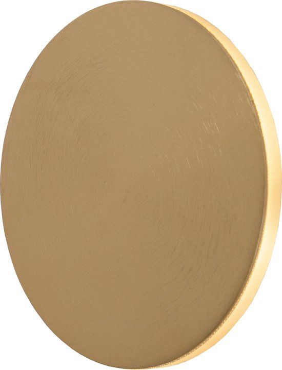 Lucide EKLYPS LED Wandlamp - Ø 15 cm - Mat Goud/Messing