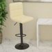 Maison Exclusive Tabouret de bar, couleur crème, rembourré