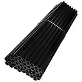 cyclingcolors 72 x spaakafdekking voor voorwiel, achterwiel, velg, buis, stro, 235 mm, ideaal voor fiets, BMX, fixie, motorfiets, bromfiets, pit dirt cross (zwart)