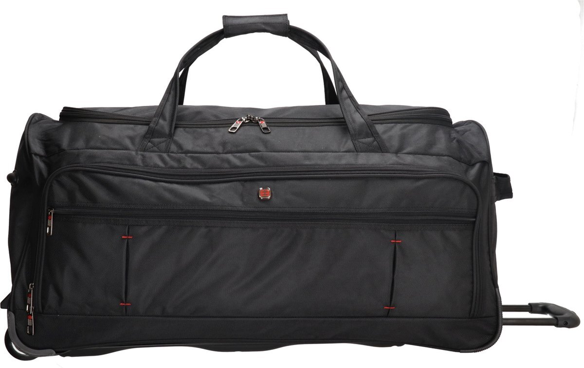 Enrico Benetti Reistas met wielen / Weekendtas - 36 x 75 x 36 cm - 97 Liter Cornell - Zwart