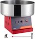 VEVOR Elektrische Suikerspinmachine, 1000W, Commerciële Suikerspinmachine met Roestvrijstalen Kom en Suikerlepel, Rood