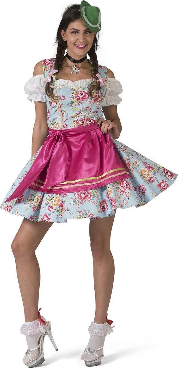 Funny Fashion Tiroler Dirndl Rosalinde - Vrouw - Maat 36-38 - Verkleedkleding