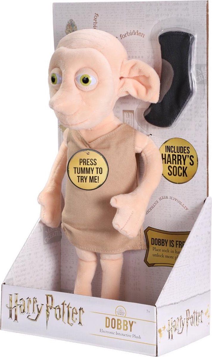 Noble Collection Harry Potter: Dobby Interactive Plush - Multi