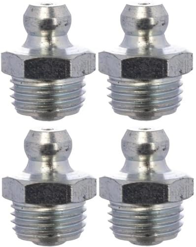 4 x Smeernippel M10 x 1 - 180 Graden - Staal - Kegel - Vetpers