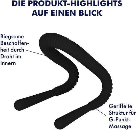 EIS, siliconen schaamlippenspreider "Look at Me", individueel instelbaar en buigzaam, zwart