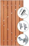 Merkloos Tuindeco Tuindeur Privacy hardhout 90 cm