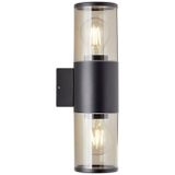 Brilliant Sergioro 96473/63 Buitenlamp (wand) LED E27 Zwart (mat)