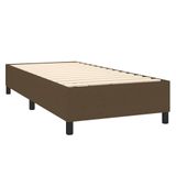 vidaXL Boxspringbed met matras, donkerbruin, 80x200 cm, gestoffeerd