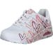 Skechers Uno Spread The Love Hartjes-print sneakers voor dames
