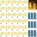 Guirlande lumineuse LED, set de 30 pièces, 2 mètres de long, 20 LED, à piles, lumière blanc chaud