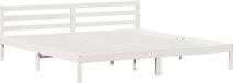 vidaXL Bedframe Wit Massief Vurenhout 215,5 x 205,5 x 69,5 cm