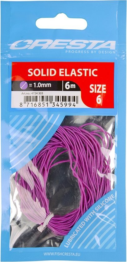 - Cresta Solid Elastic 1.0mm 6.00m Purple