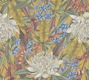 Living Walls Kleurrijke Bloemen Behang | Floraal - Geel Groen Blauw Rood - Vliesbehang - 10,05 m x 0,53 m