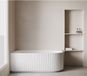 Wiesbaden Rivi Hoekbad Links 170 x 80 cm - Acryl Glans Wit