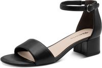 Tamaris - Dames - Platte sandalen - Zwart - Maat 36