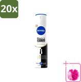 Nivea 20 x Black & White Invisible Silky Smooth Déodorant Spray - 150 ml