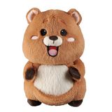 Bauer Quokka knuffeldier met heupzak, 25 cm, extreem zacht pluche, voor kinderen vanaf 0 jaar (12155)