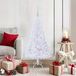 Prolenta Maison Exclusive - Kunstkerstboom, wit, 120 cm, PVC, staal