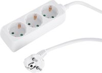 Q-Link stekkerdoos - 3-voudig - randaarde - 1.5 m - wit