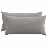 vidaXL - Kussensloop - 2 stuks - HEERLEN - Lichtgrijs - 40 x 70 cm - corduroy