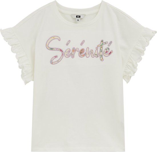 WE Fashion Meisjes T-shirt met embroidery