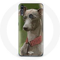 Maniacase Etui voor Huawei p30 lite Greyhound Grijs