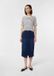 Comma Rok Donkerblauw Katoen Gestreept