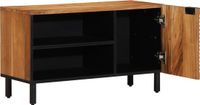 vidaXL TV-kast met plank Bruin 80 x 33 x 46 cm Massief Mango Hout