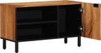 vidaXL TV-kast met plank Bruin 80 x 33 x 46 cm Massief Mango Hout