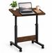 Merkloos Relaxdays Laptoptafel - Verstelbaar - 60x67-90x40 cm - Zwart-Bruin