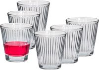 Alessandro Drinkglazen Athena Crystal - 6x stuks - glas - 230 ml - H9 cm