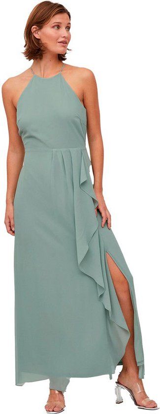 VILA Milina Maxi Dress - Green - Women's Size 42
