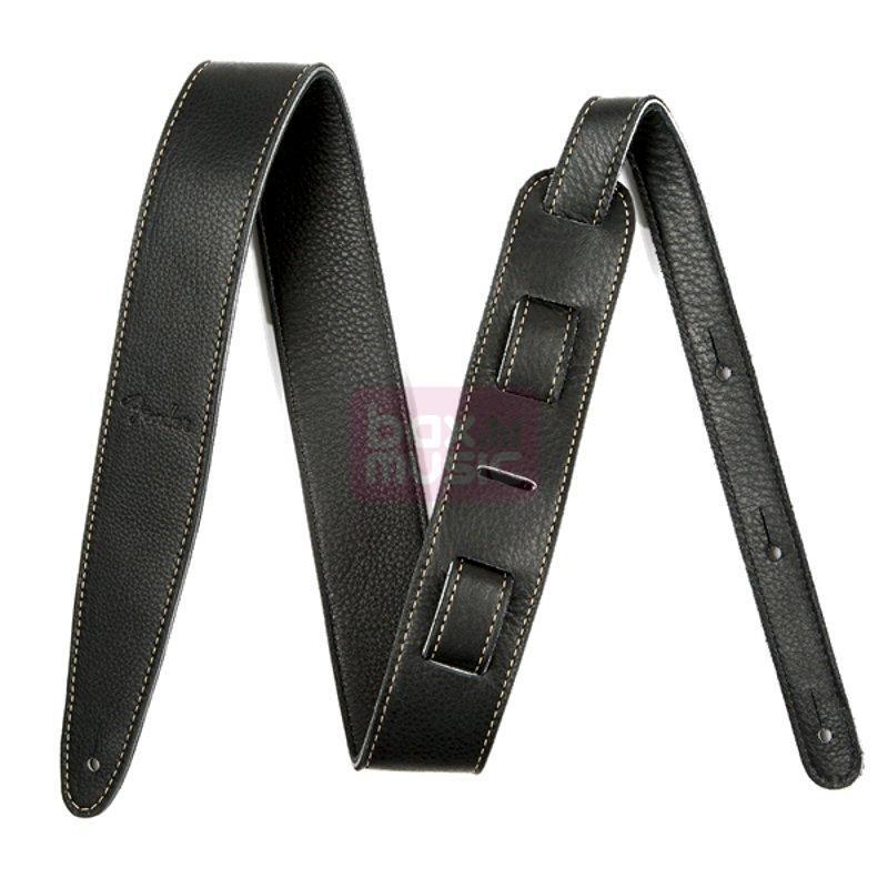 Fender Artisan Crafted Leather Strap 2 inch gitaarband zwart