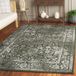 Safavieh Verontrust tapijt voor woonkamer, eetkamer, slaapkamer, Adirondack collectie, laagpolig, groen en ivoor, 122 x 183 cm