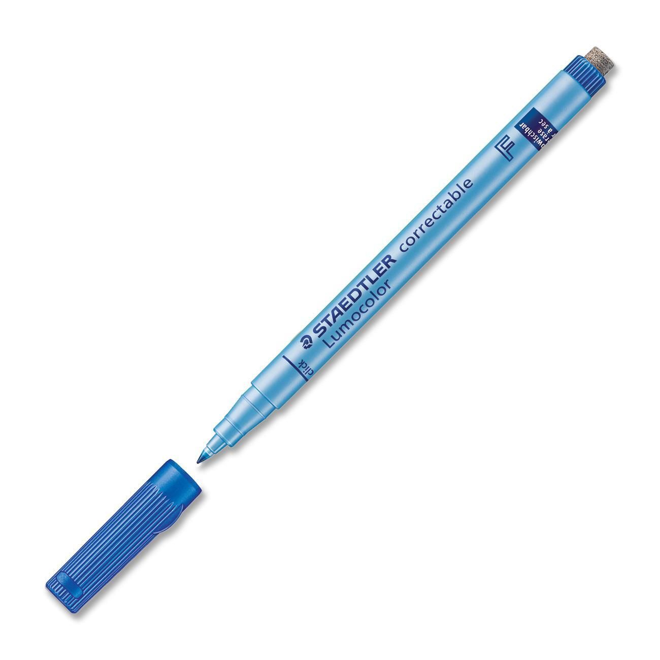 STAEDTLER Lumocolor correctable blauw F punt - Markeerstift - Blauw