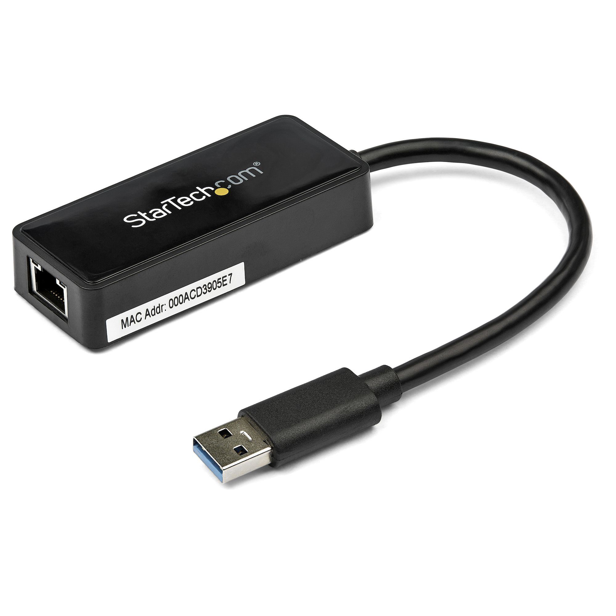 StarTech USB 3.0 to Gigabit Ethernet Adapter - Black