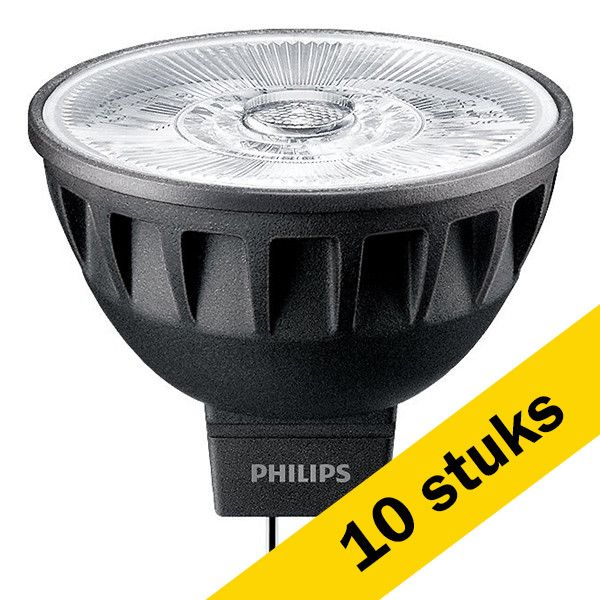 10x Philips MasterLED ExpertColor GU5.3 LED Spot - 3000K - 10° - 6.7W (35W)