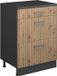 Vicco Commode Rion, Artisanaal eiken/Antraciet, 60 x 46 cm