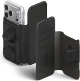 Ringke Folio Grip Wallet Magnetic - Hoesje Geschikt voor Apple iPhone 17 Pro - Magnetische Pasjeshouder Book Case Zwart