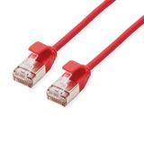 ROLINE F/UTP DataCenter Patchkabel Cat.6A (Class EA), LSOH, extra dun, rood, 5 m
