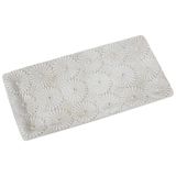 Rechthoekig dienblad van hars, wit, 29 x 15 x 1,5 cm