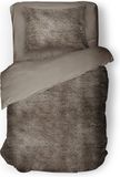 Eleganzzz Dekbedovertrek Flanel Fleece - Taupe Grey - 140x200/220cm