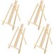 Blocs en bois Chevalets de table 4 pièces