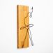 Elegant decoratief houten wandaccessoire, walnoot & zwart, 30 x 58 cm